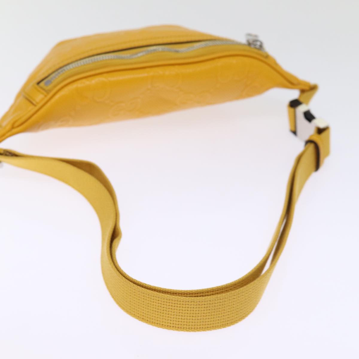 GUCCI GG Emboss Body Bag Yellow 658582 74794