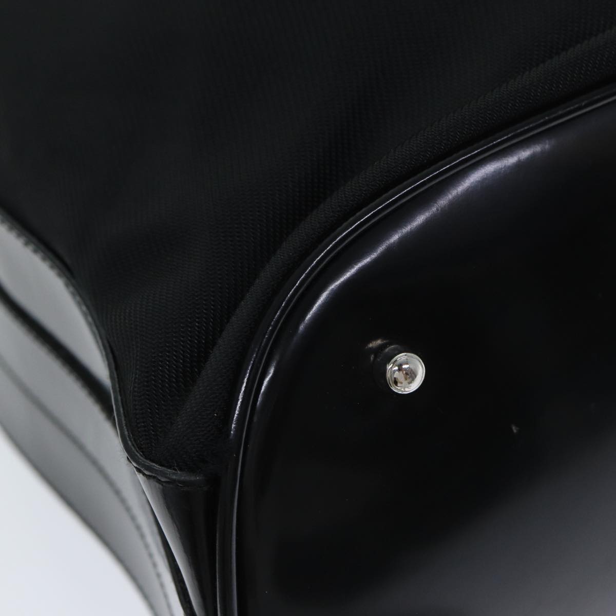 GUCCI Bamboo Hand Bag Nylon 2way Black 001 2684 1657 74809