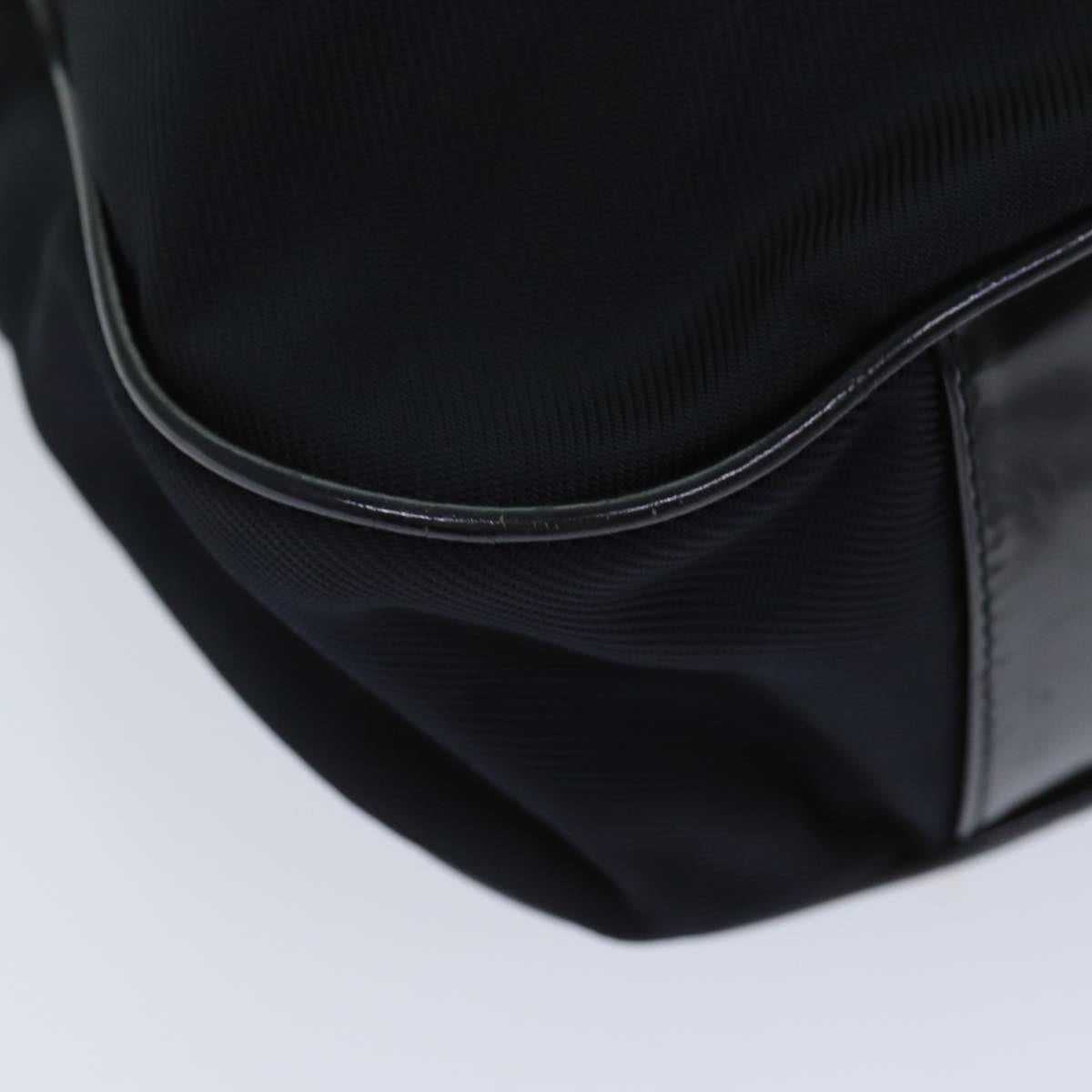 GUCCI Bamboo Hand Bag Nylon Black 001 2113 1577 74834