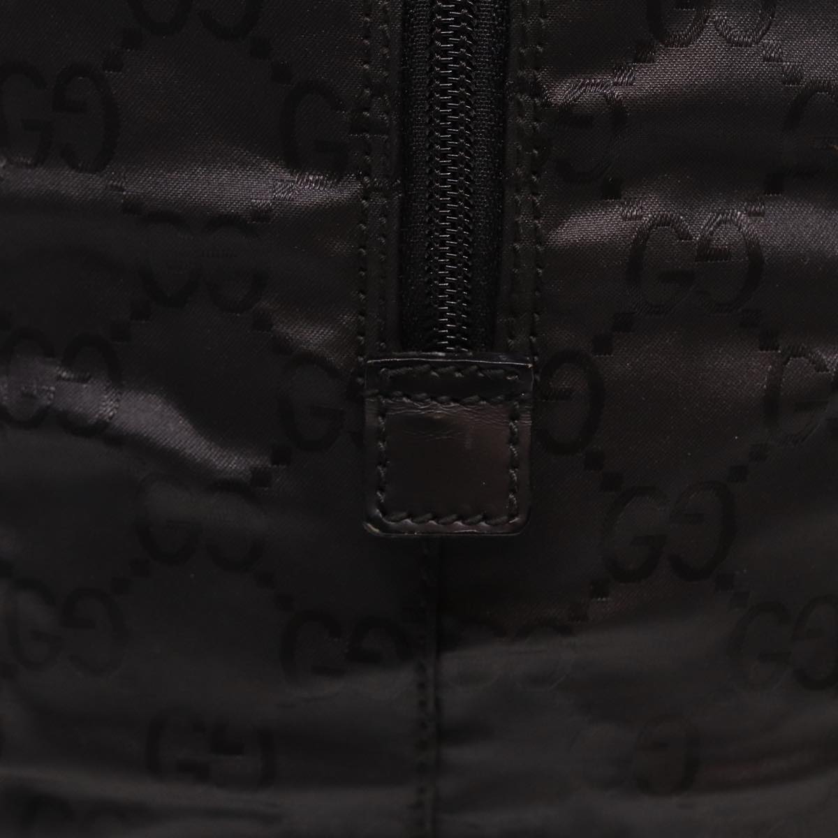 GUCCI GG Canvas Boston Bag Nylon Black 012 0383 74865