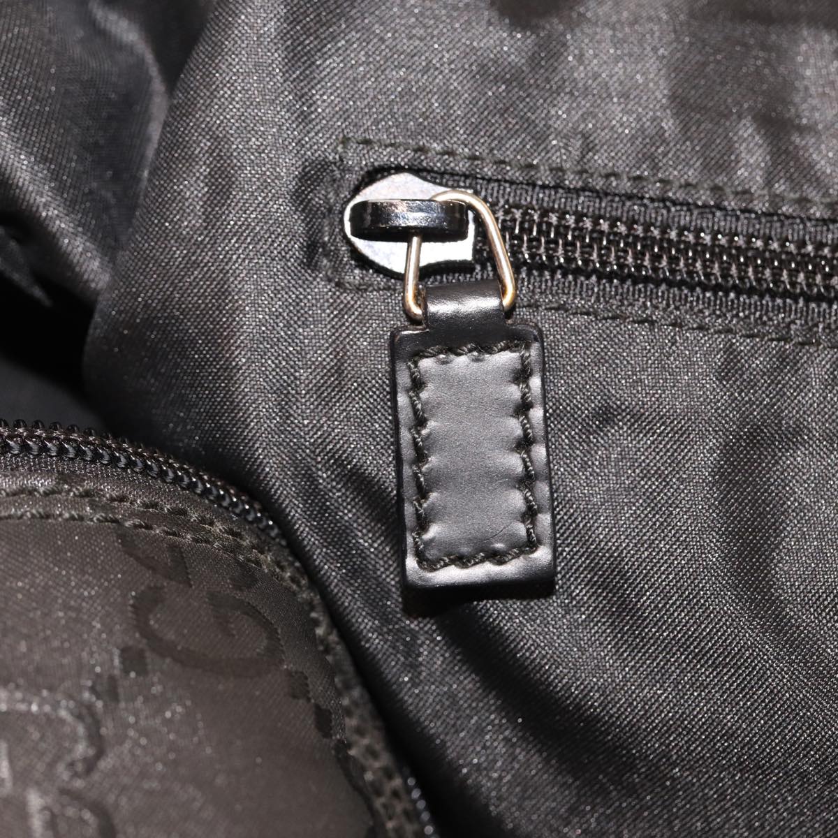 GUCCI GG Canvas Boston Bag Nylon Black 012 0383 74865