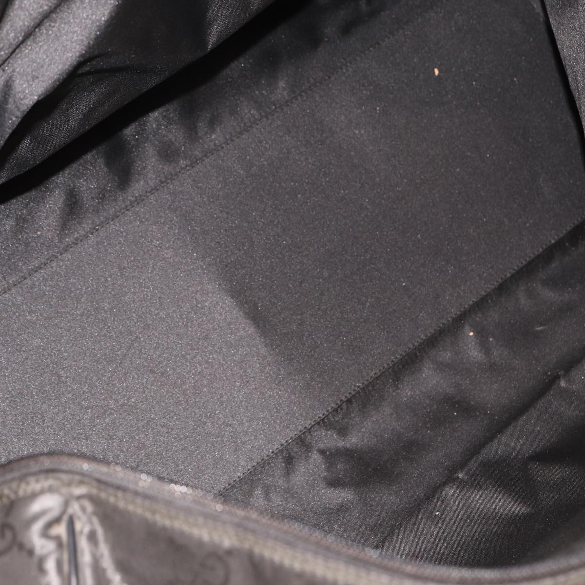 GUCCI GG Canvas Boston Bag Nylon Black 012 0383 74865