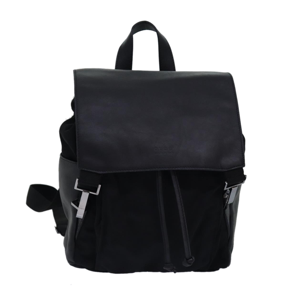 GUCCI Backpack Nylon Leather Black 003 0233 74876