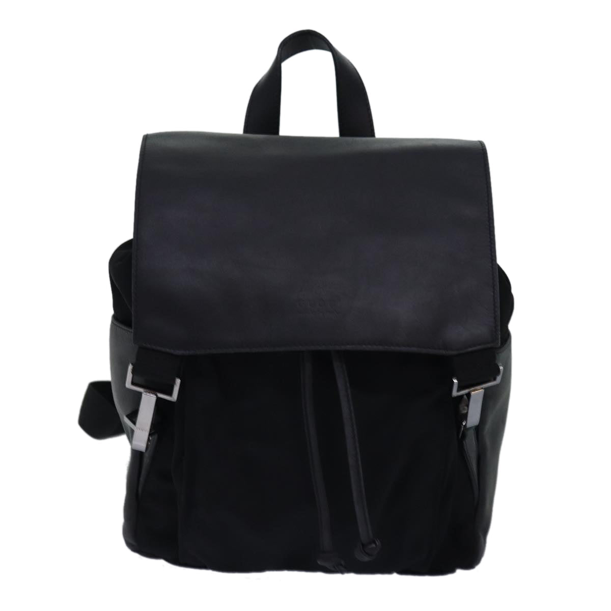 GUCCI Backpack Nylon Leather Black 003 0233 74876