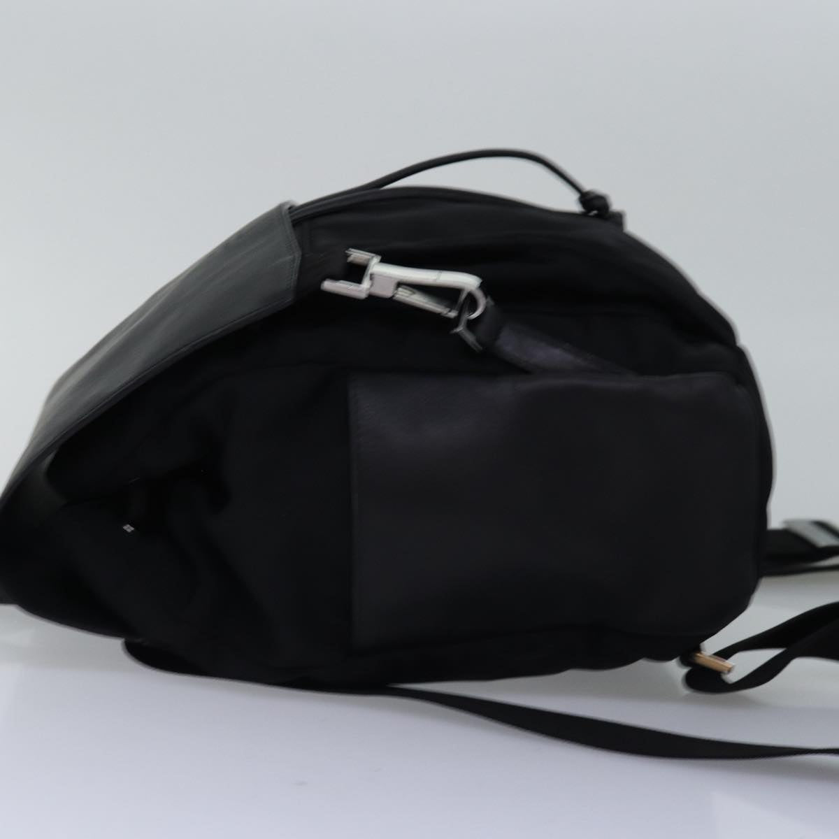 GUCCI Backpack Nylon Leather Black 003 0233 74876