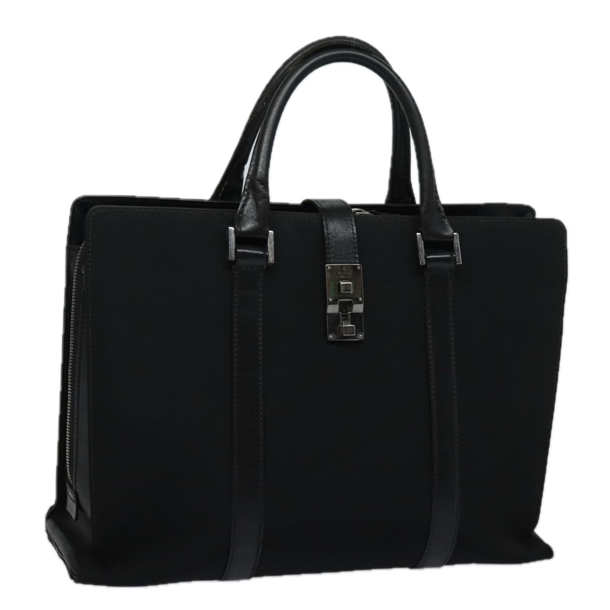 GUCCI Hand Bag Canvas Black 114262 74889