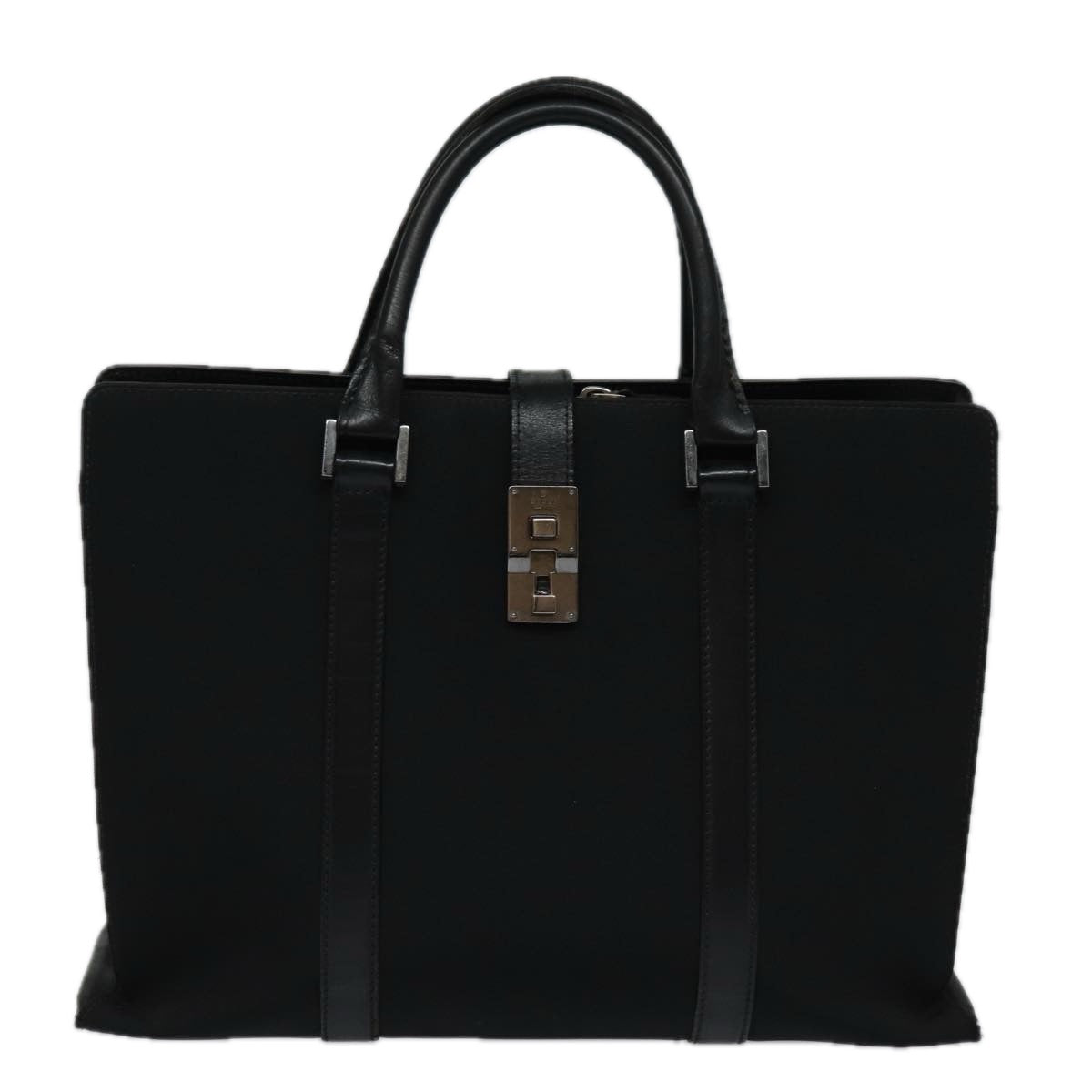 GUCCI Hand Bag Canvas Black 114262 74889
