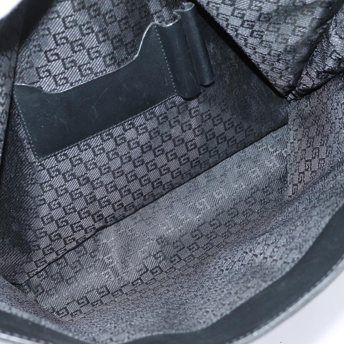 GUCCI Hand Bag Canvas Black 114262 74889