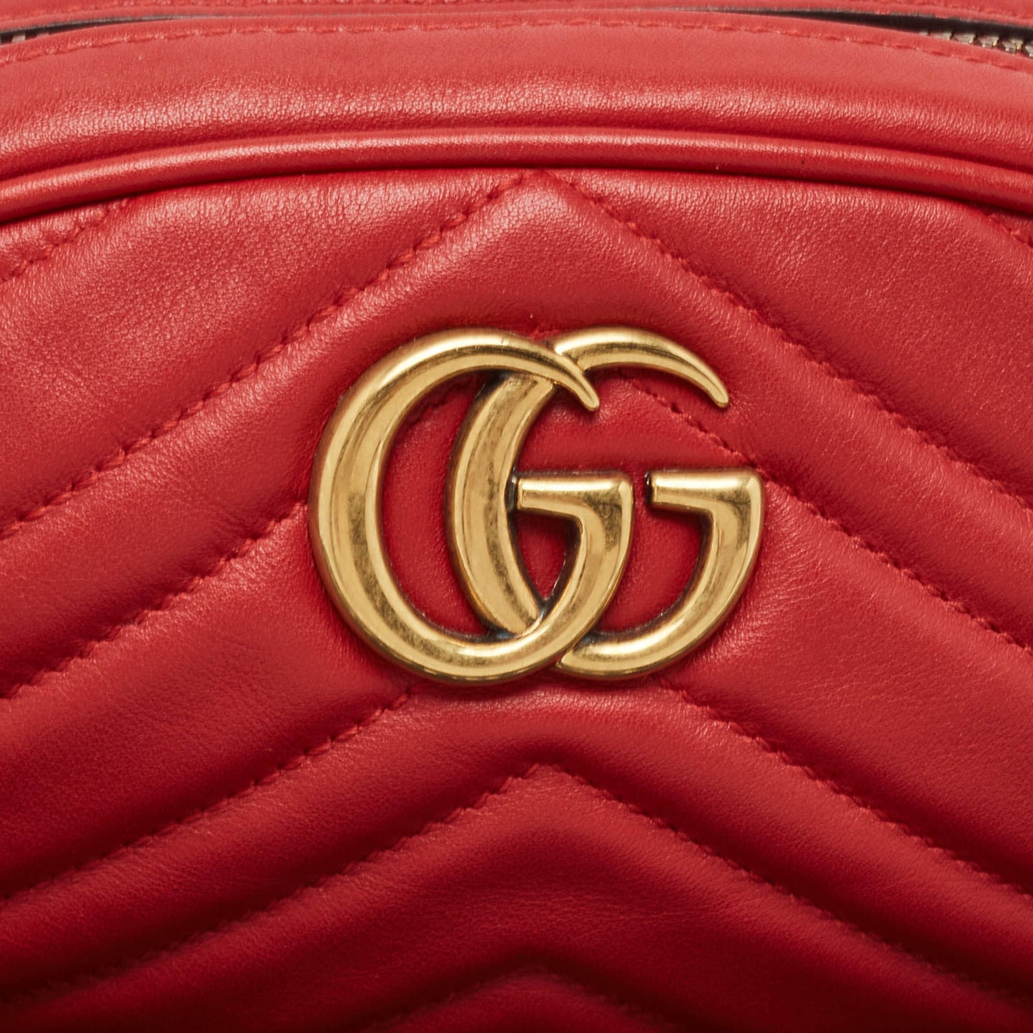Gucci Matelass&eacute; Leather Mini Gg Marmont Belt Bag