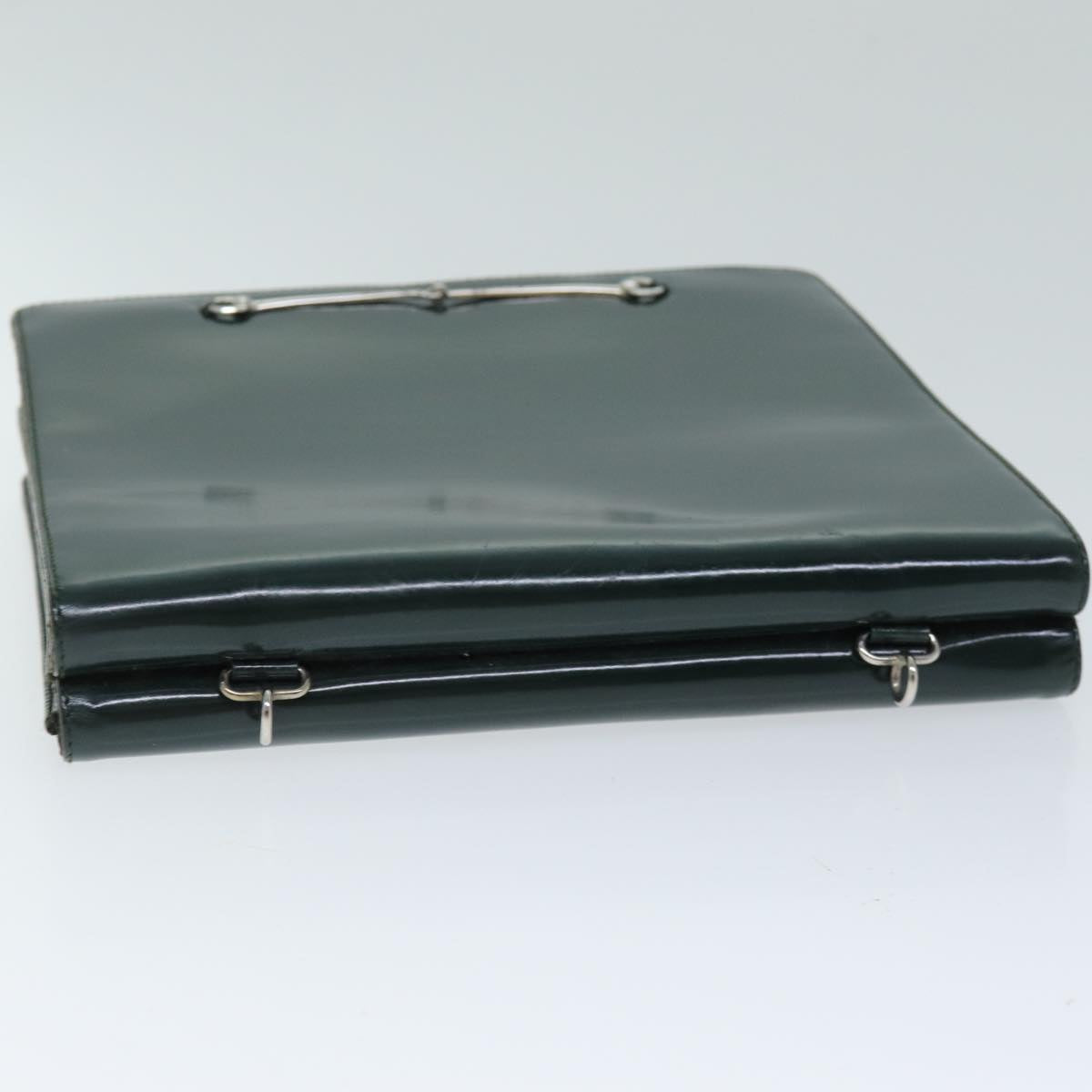 GUCCI Shoulder Bag patent Green 001 2684 1737 74976