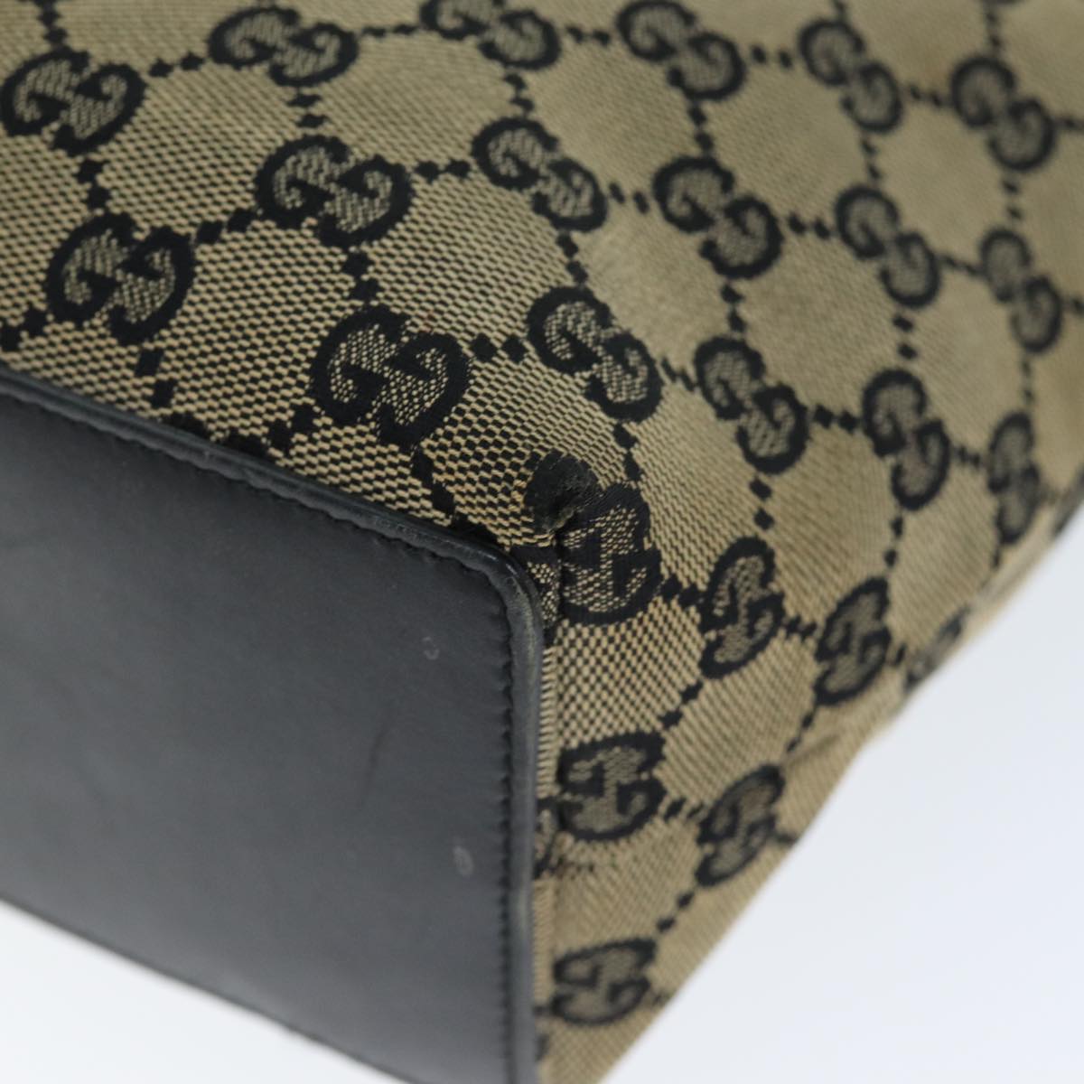 GUCCI GG Canvas Tote Bag Beige 002 1099 74982