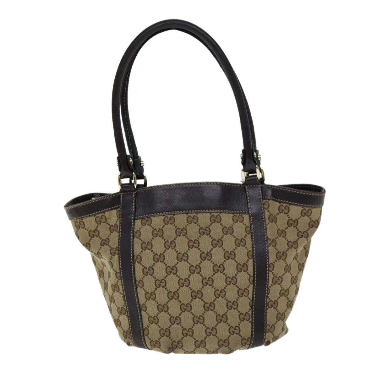 GUCCI GG Canvas Hand Bag Beige 211983 74988