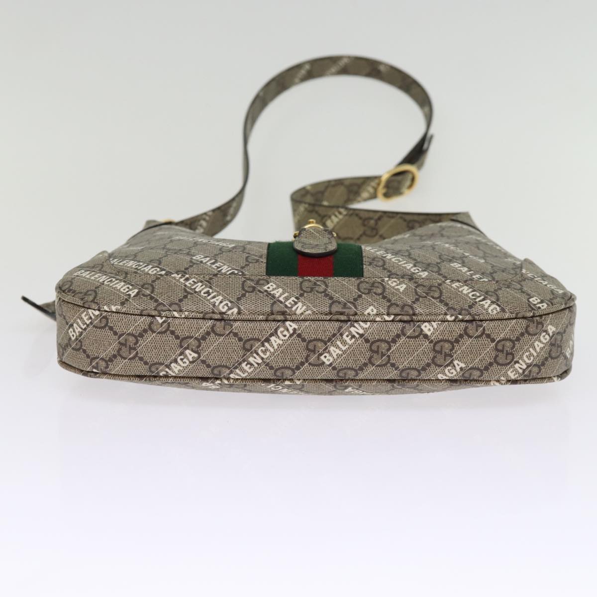 GUCCI GG Supreme Web Sherry Line Jackie Bag BALENCIAGA Beige 636706 74999SA