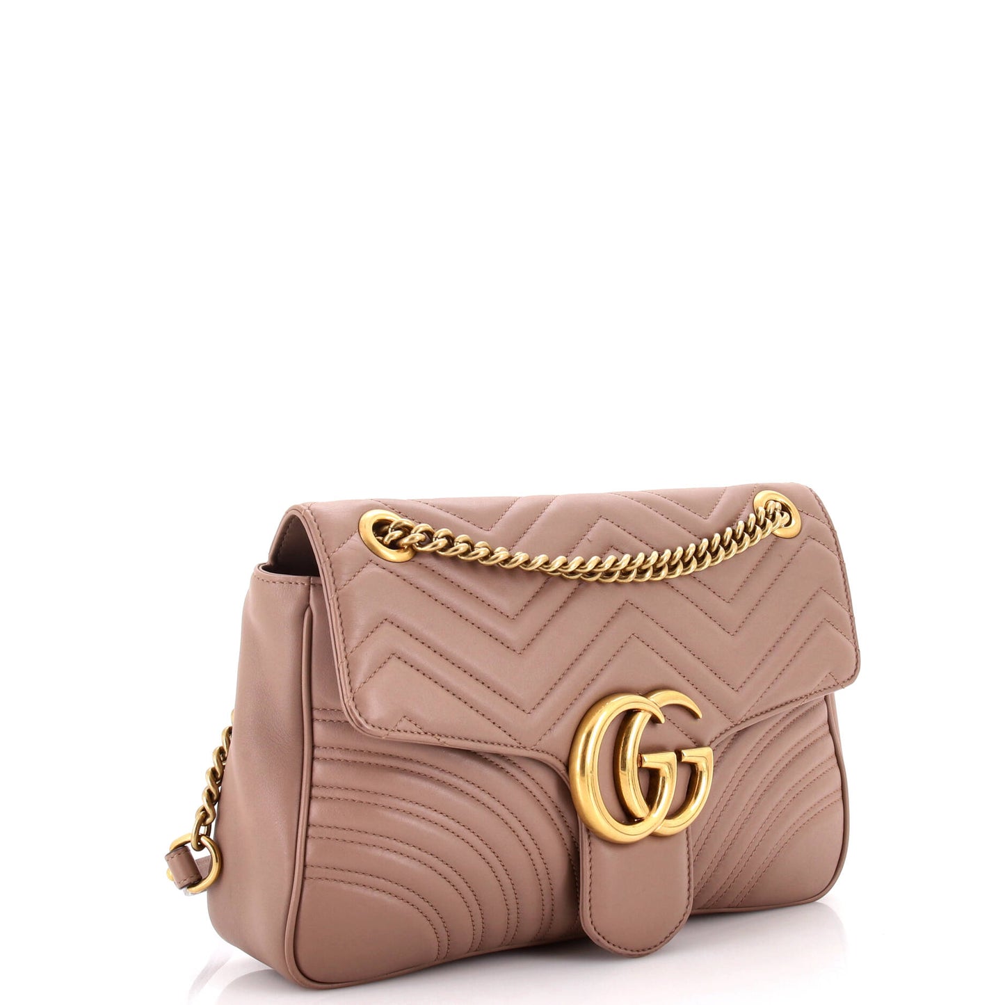 GG Marmont Flap Bag Matelasse Leather Medium