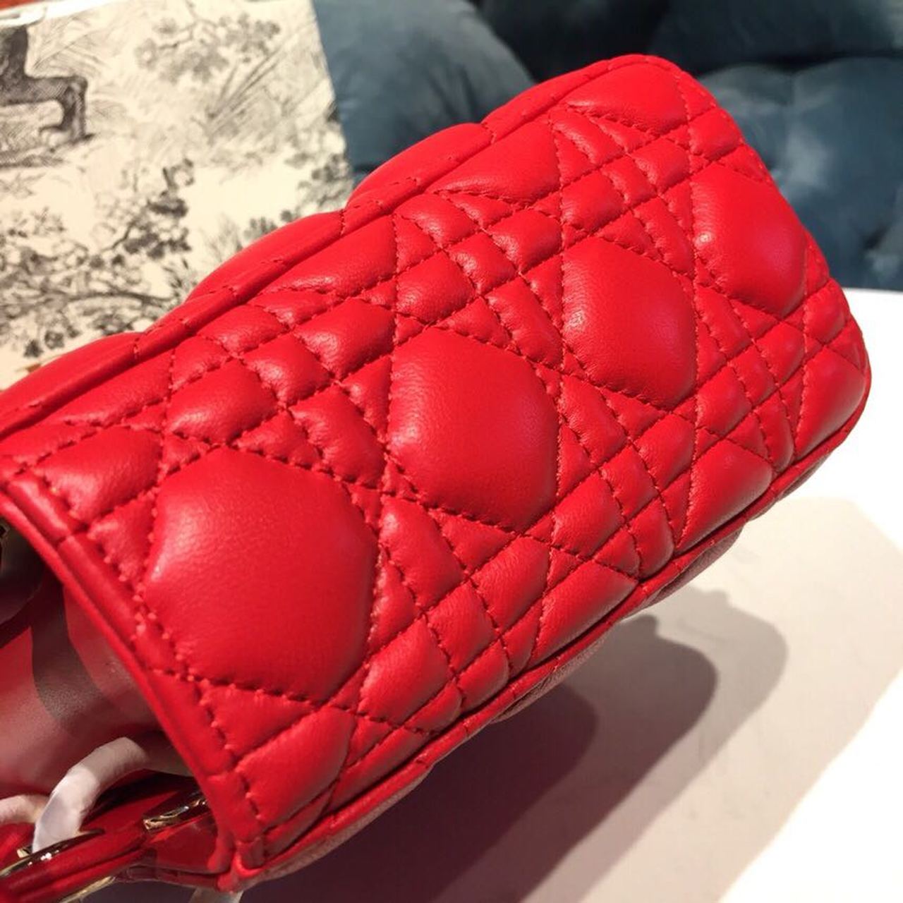 GLAMI Small Lady My ABCBag Dusty Red Cannage For Women 20cm/8in CD