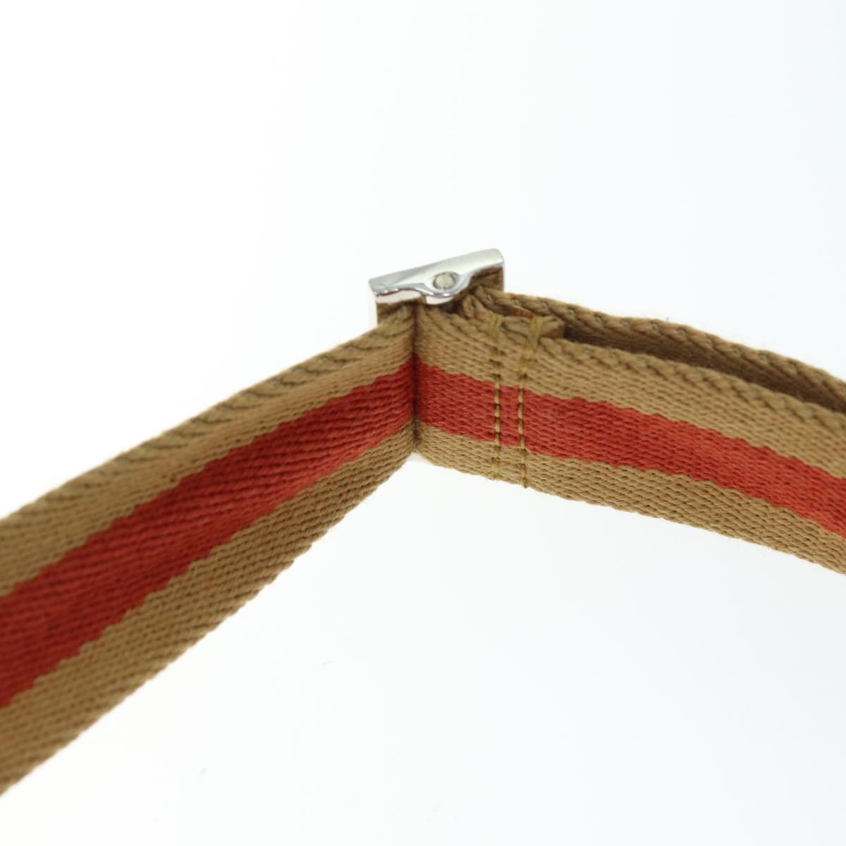 GUCCI GG Canvas Sherry Line Shoulder Bag Red Beige Brown 019 0375 75108