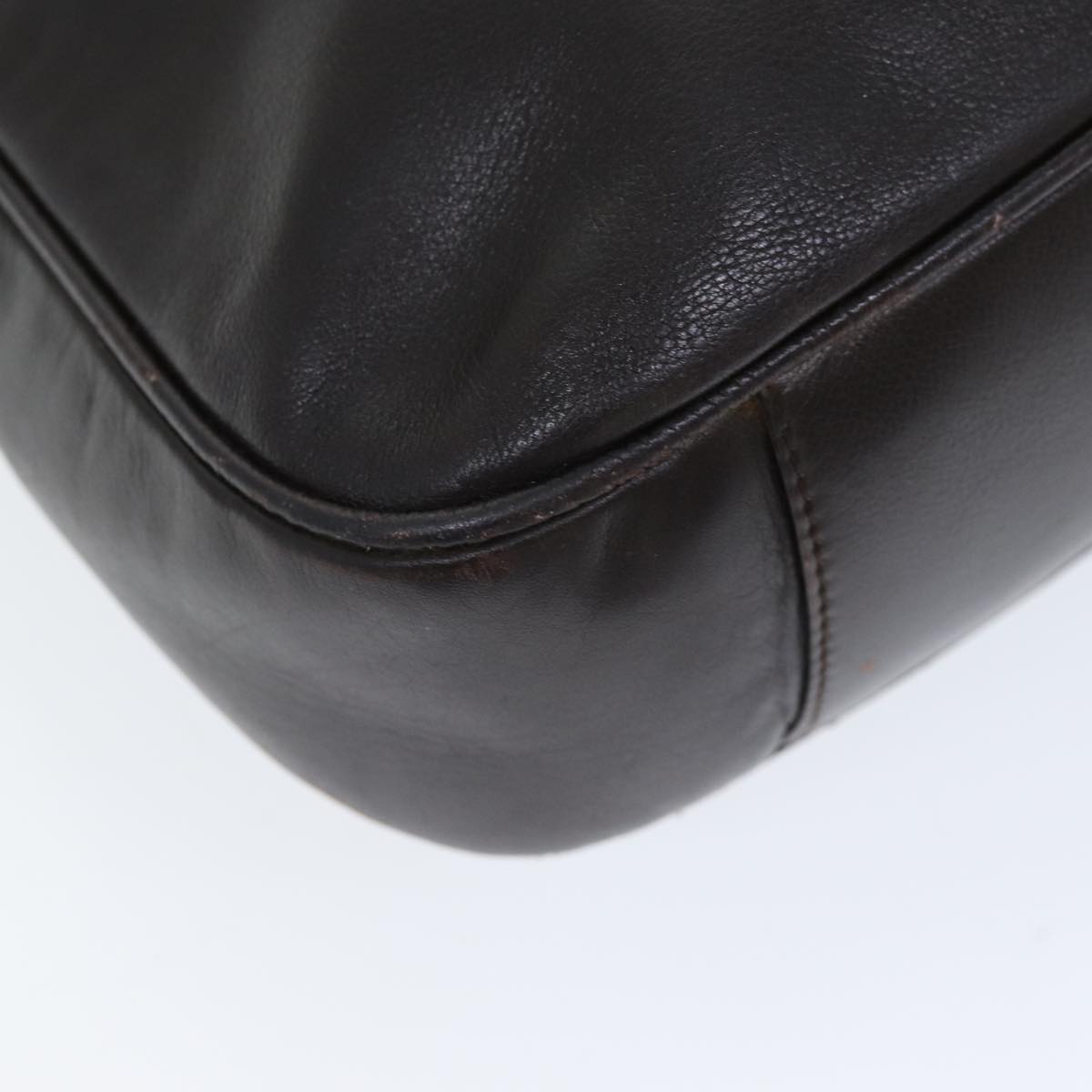 GUCCI Bamboo Shoulder Bag Leather 2way Brown 001 2113 1577 75114