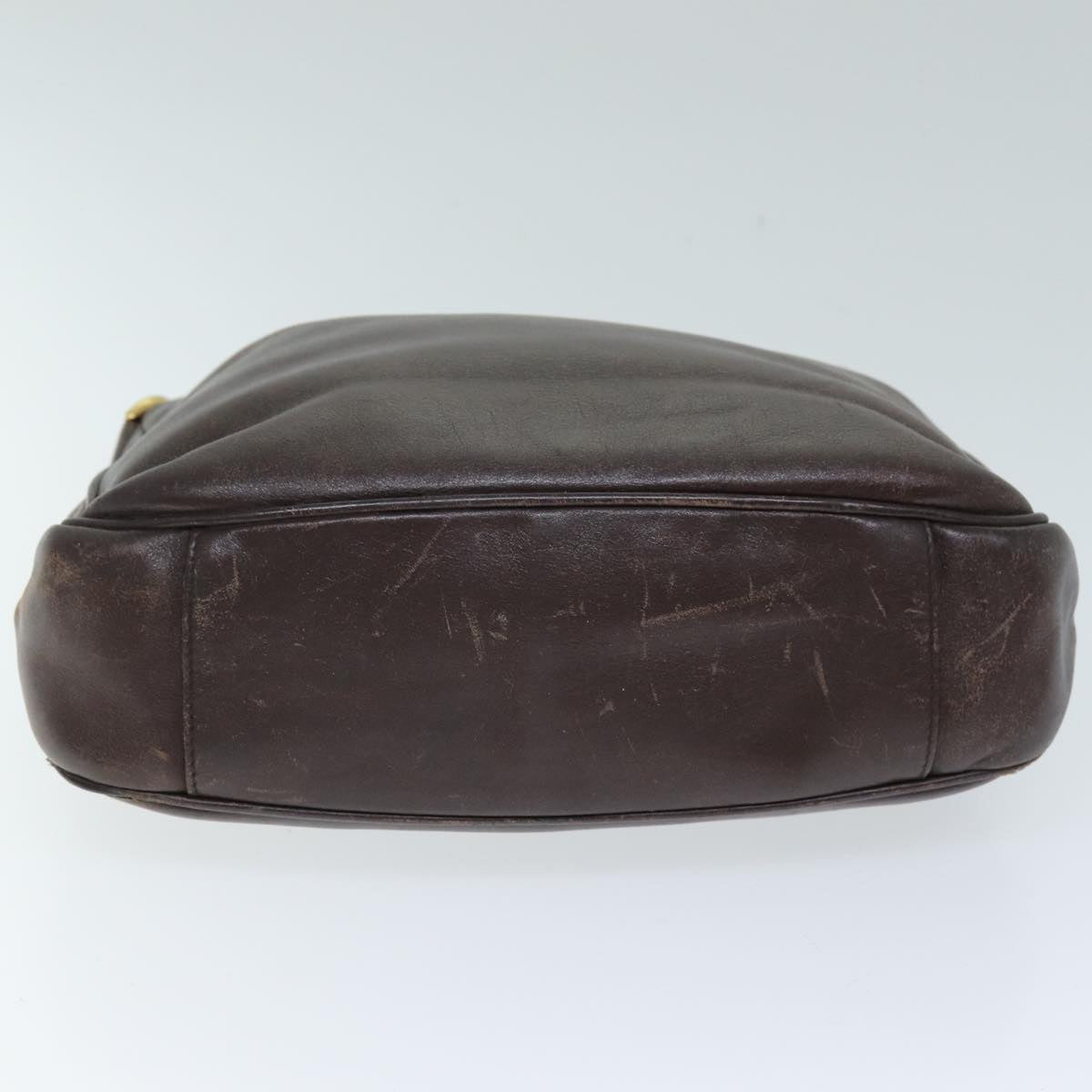 GUCCI Bamboo Hand Bag Leather 2way Brown 001 1638 75115