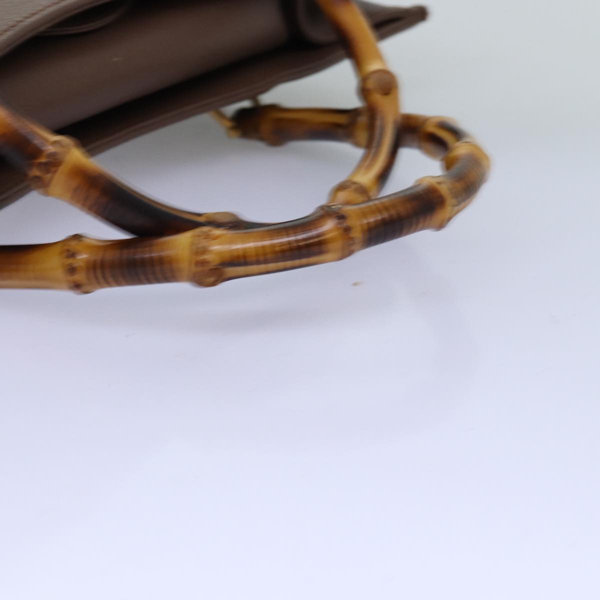 GUCCI Bamboo Tote Bag Suede Brown 002 2853 0260 0 75116