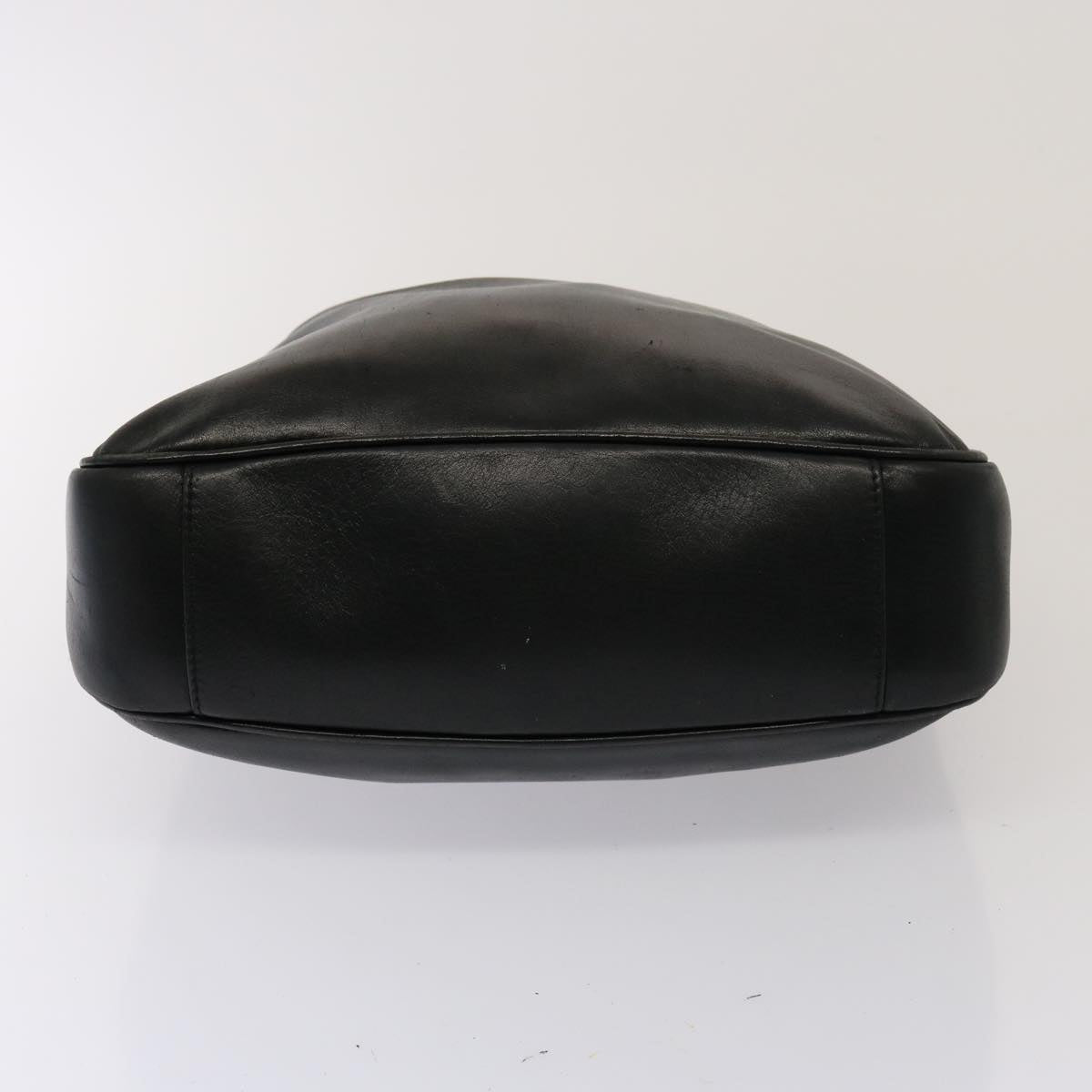GUCCI Bamboo Hand Bag Leather 2way Black 001 123 1638 75140