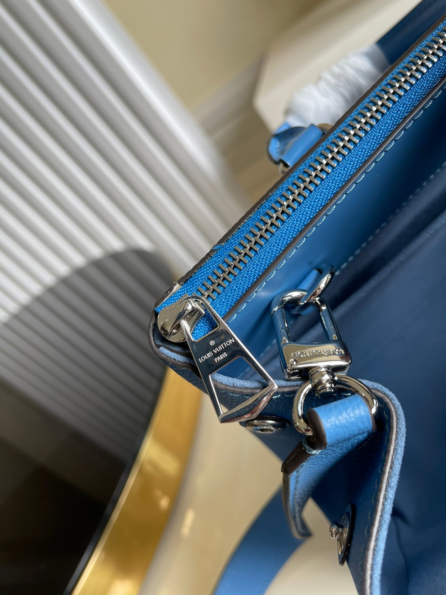 LV Grenelle Tote PM Epi Blue For Women, WomenÃ¢â‚¬â„¢s Handbags, Shoulder And Crossbody Bags 10.6in/27cm LV