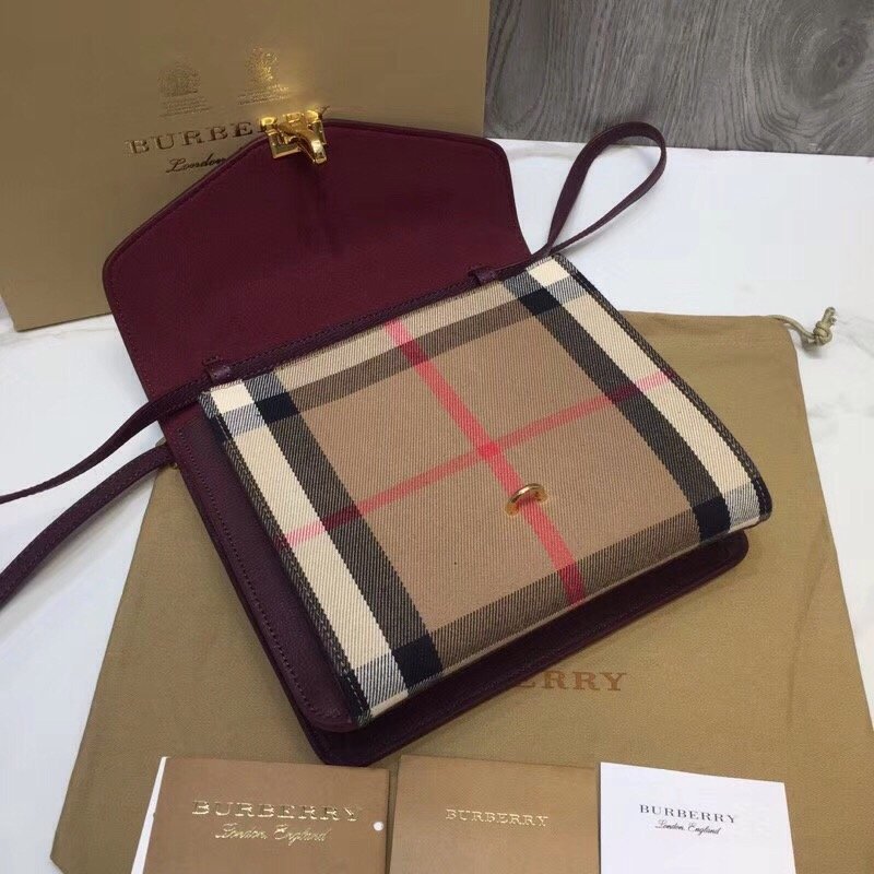 GLAMI Small Vintage Check And Crossbody Bag Purple For Women, Bags 9in/24cm