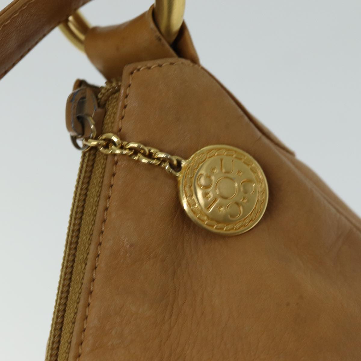 GUCCI Shoulder Bag Leather Brown 001 115 1373 75314