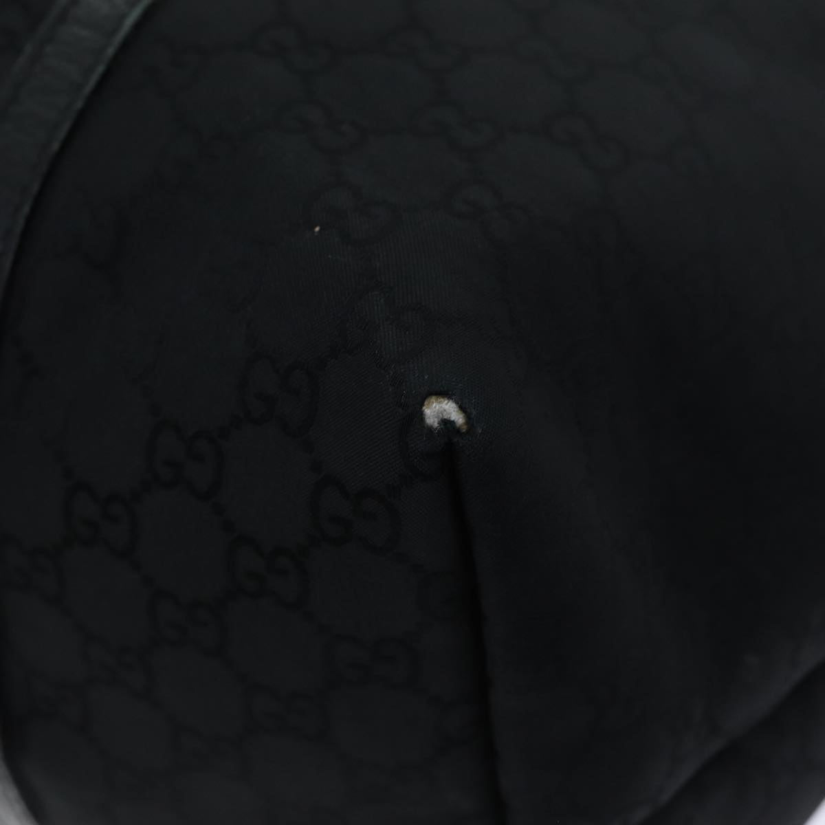 GUCCI GG Canvas Tote Bag Black 265696 75315