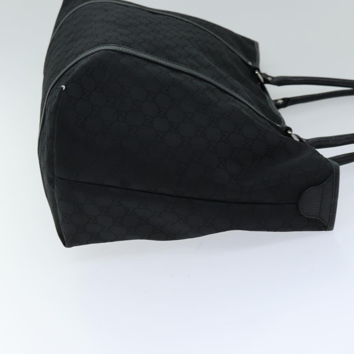 GUCCI GG Canvas Tote Bag Black 265696 75315