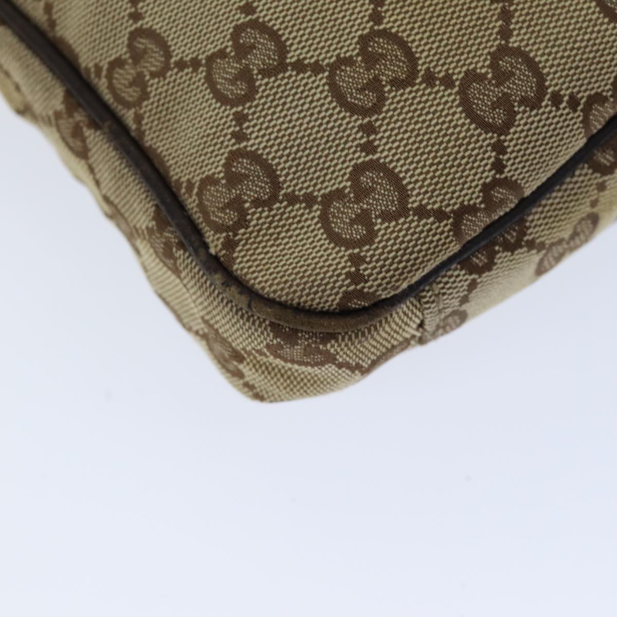 GUCCI GG Canvas Shoulder Bag Beige 92551 75348