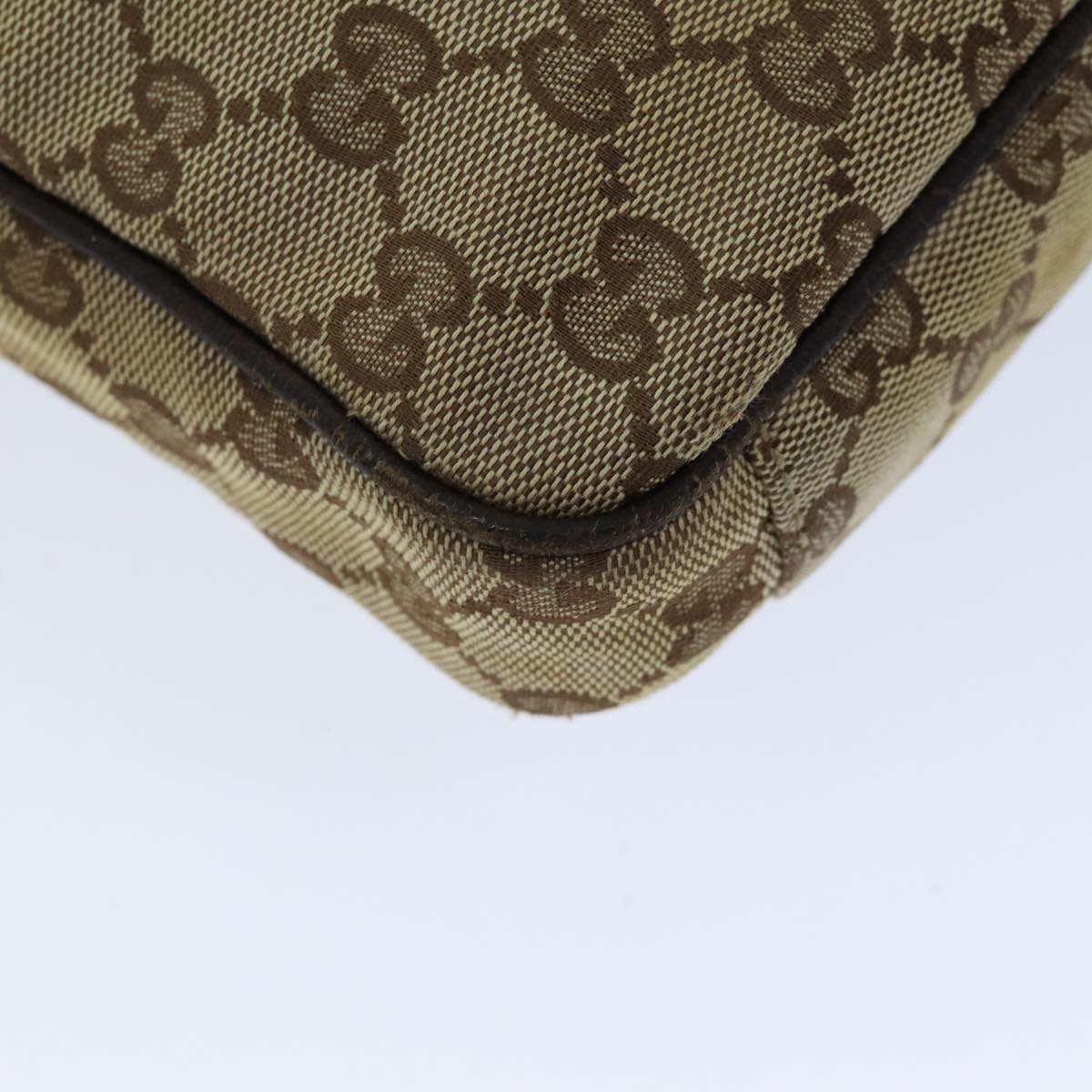 GUCCI GG Canvas Shoulder Bag Beige 92551 75348