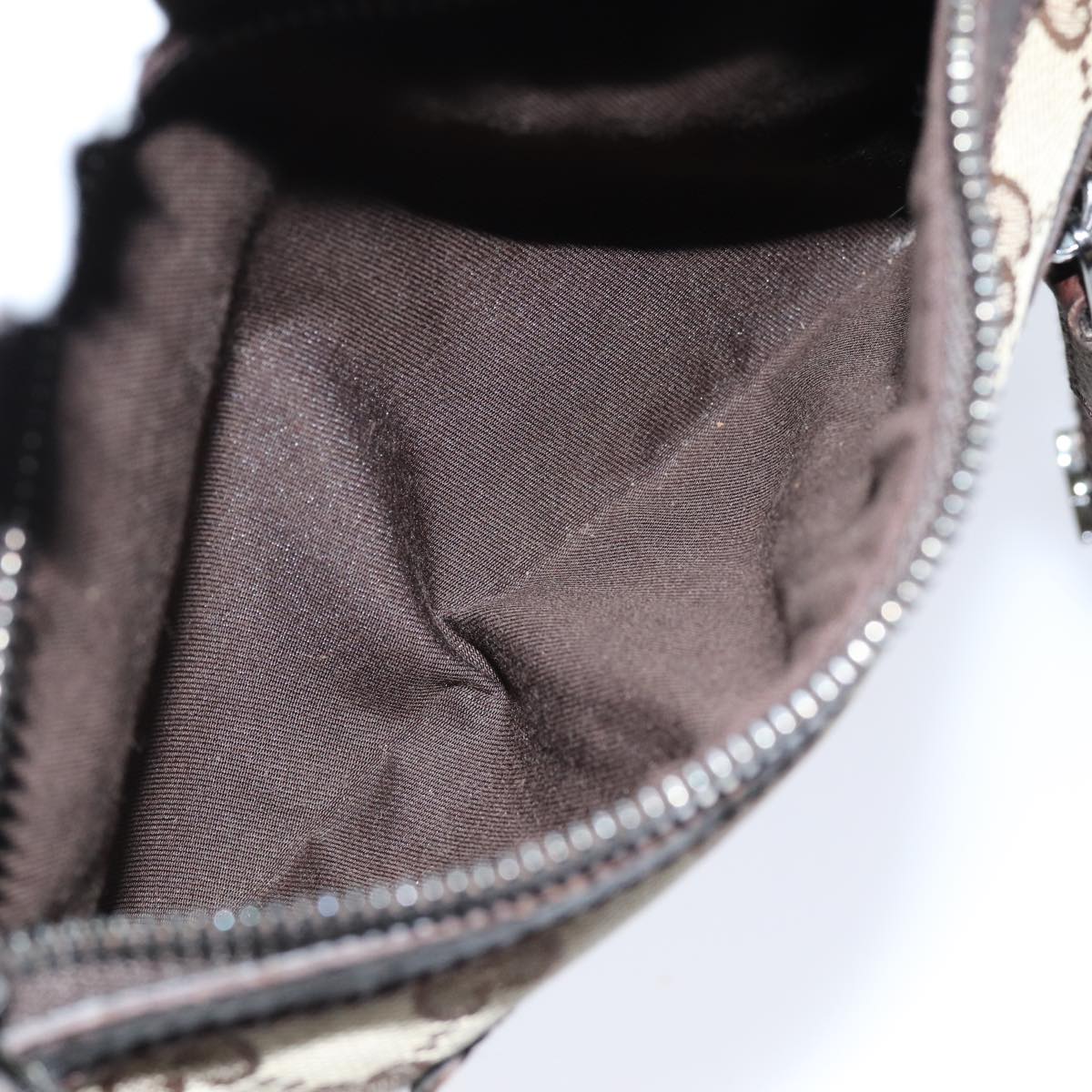 GUCCI GG Canvas Shoulder Bag Beige 92551 75348
