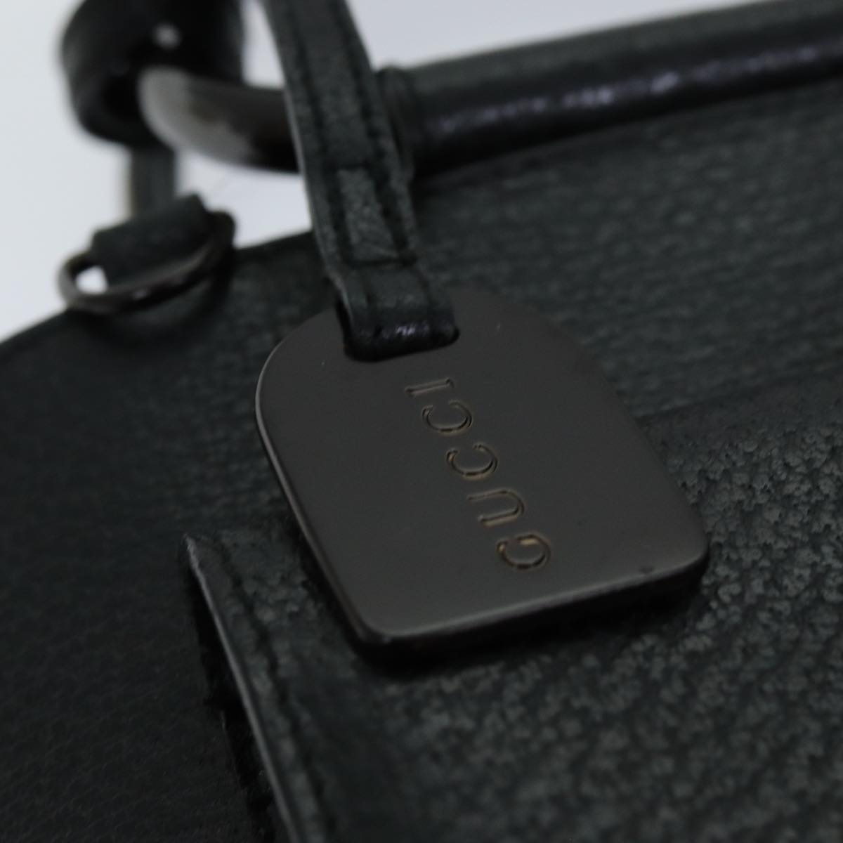GUCCI Hand Bag Leather 2way Black 000 2058 3086 75404