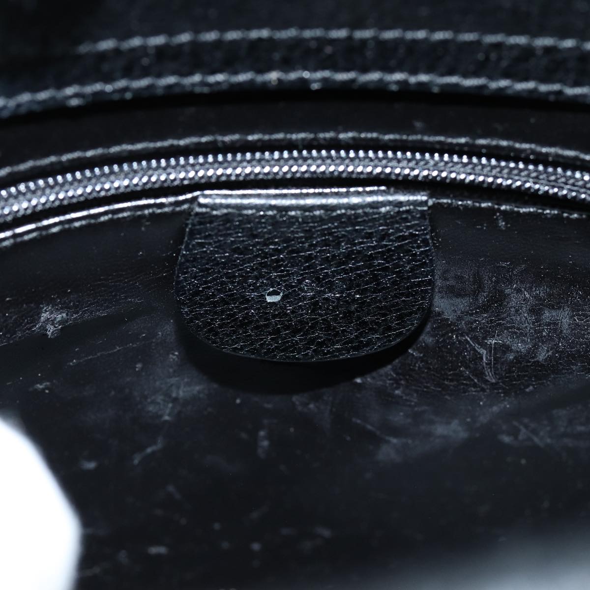 GUCCI Hand Bag Leather 2way Black 000 2058 3086 75404