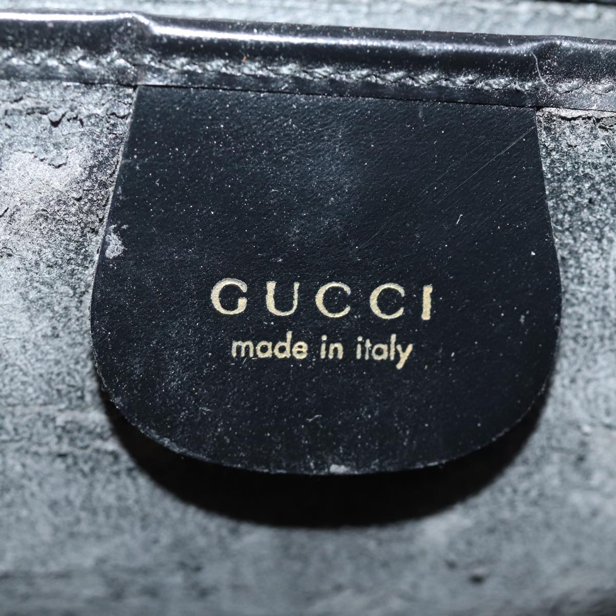 GUCCI Hand Bag Suede Black 001 2058 1928 0 75456