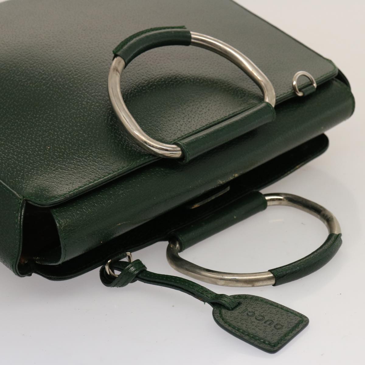 GUCCI Hand Bag Leather Green 000 2058 0307 75505