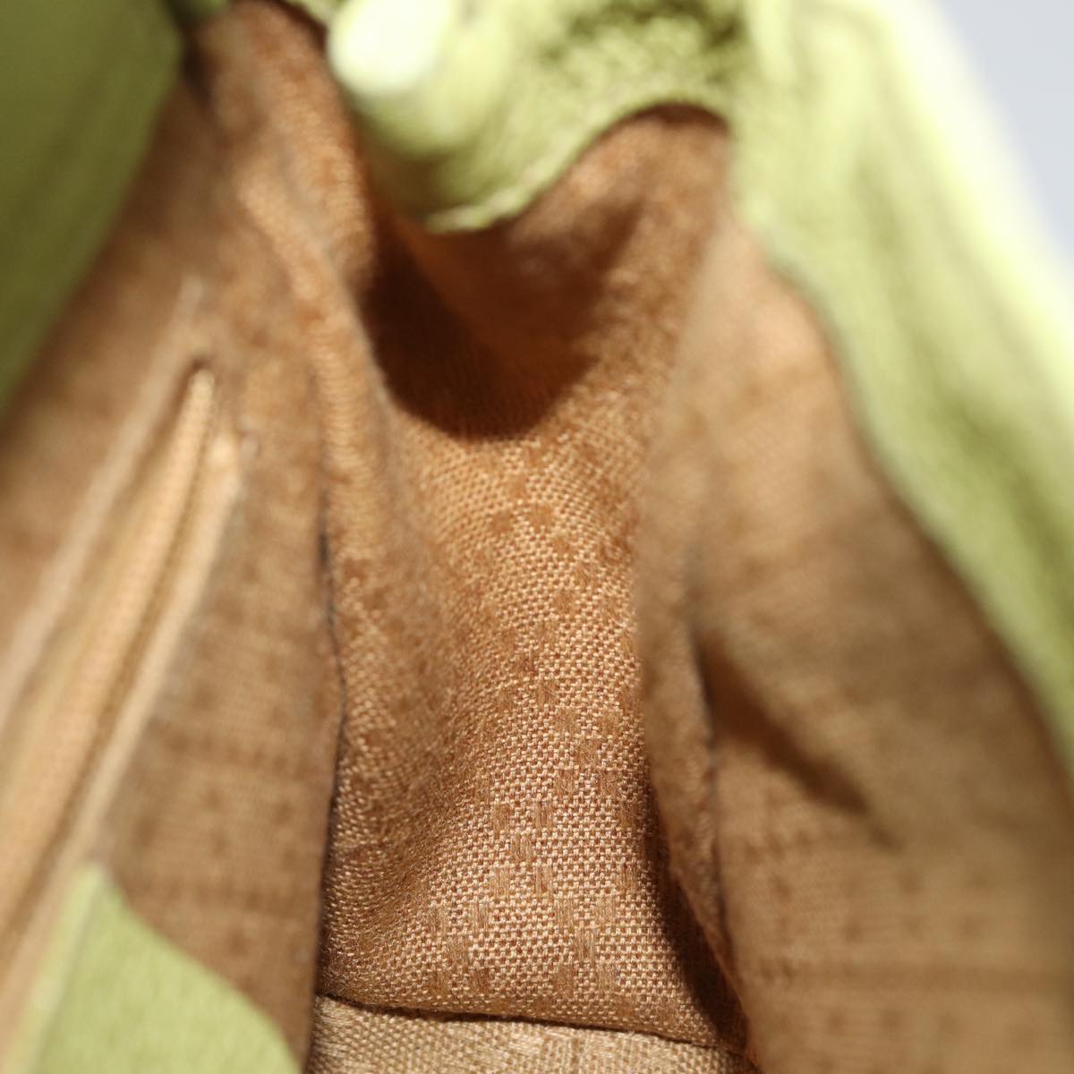 GUCCI Bamboo Hand Bag Suede 2way Green 007 2214 0238 75507
