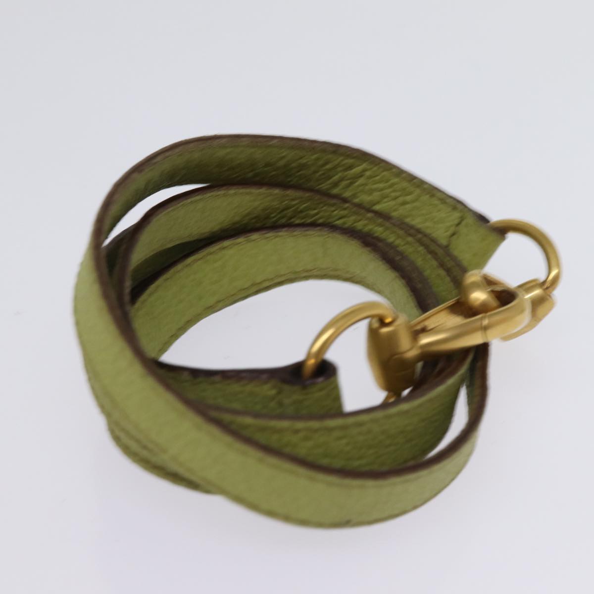 GUCCI Bamboo Hand Bag Suede 2way Green 007 2214 0238 75507