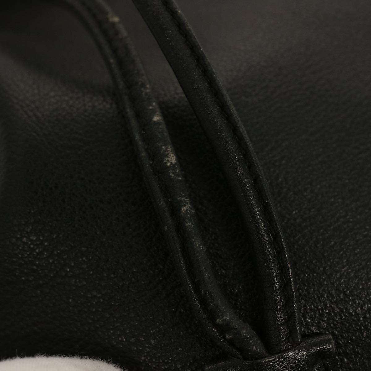 GUCCI Bamboo Hand Bag Leather 2way Black 001 2684 1657 75508