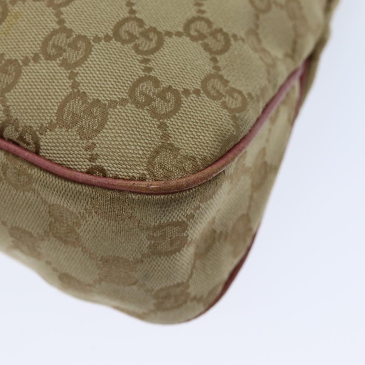 GUCCI GG Canvas Tote Bag Beige 163288 75592