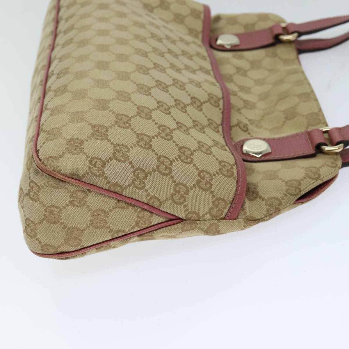 GUCCI GG Canvas Tote Bag Beige 163288 75592