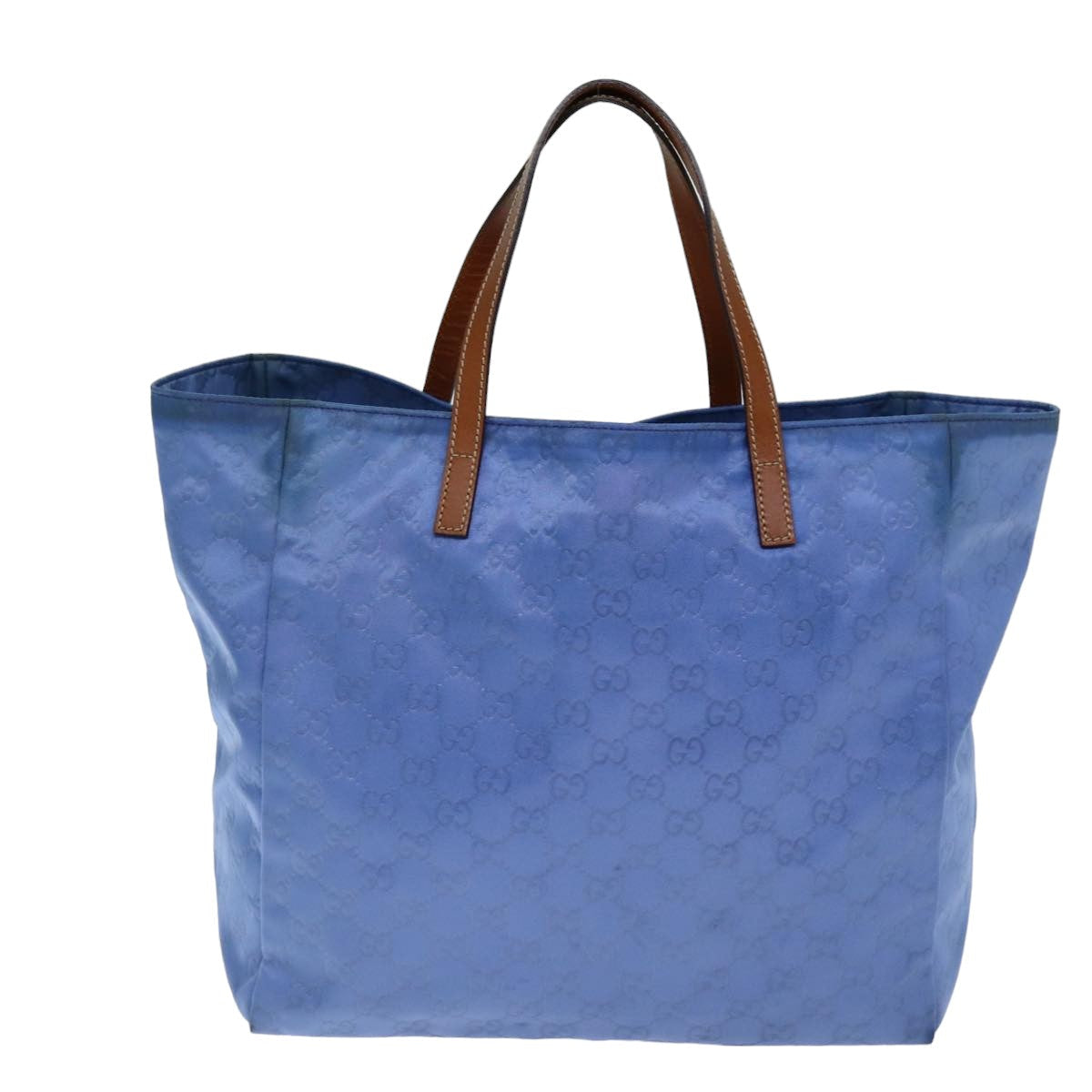 GUCCI GG Canvas Tote Bag Blue 282439 75595