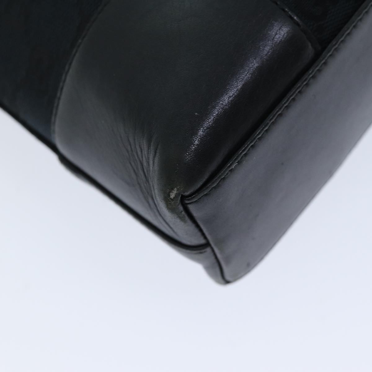 GUCCI GG Canvas Shoulder Bag Black 001 4231 75599