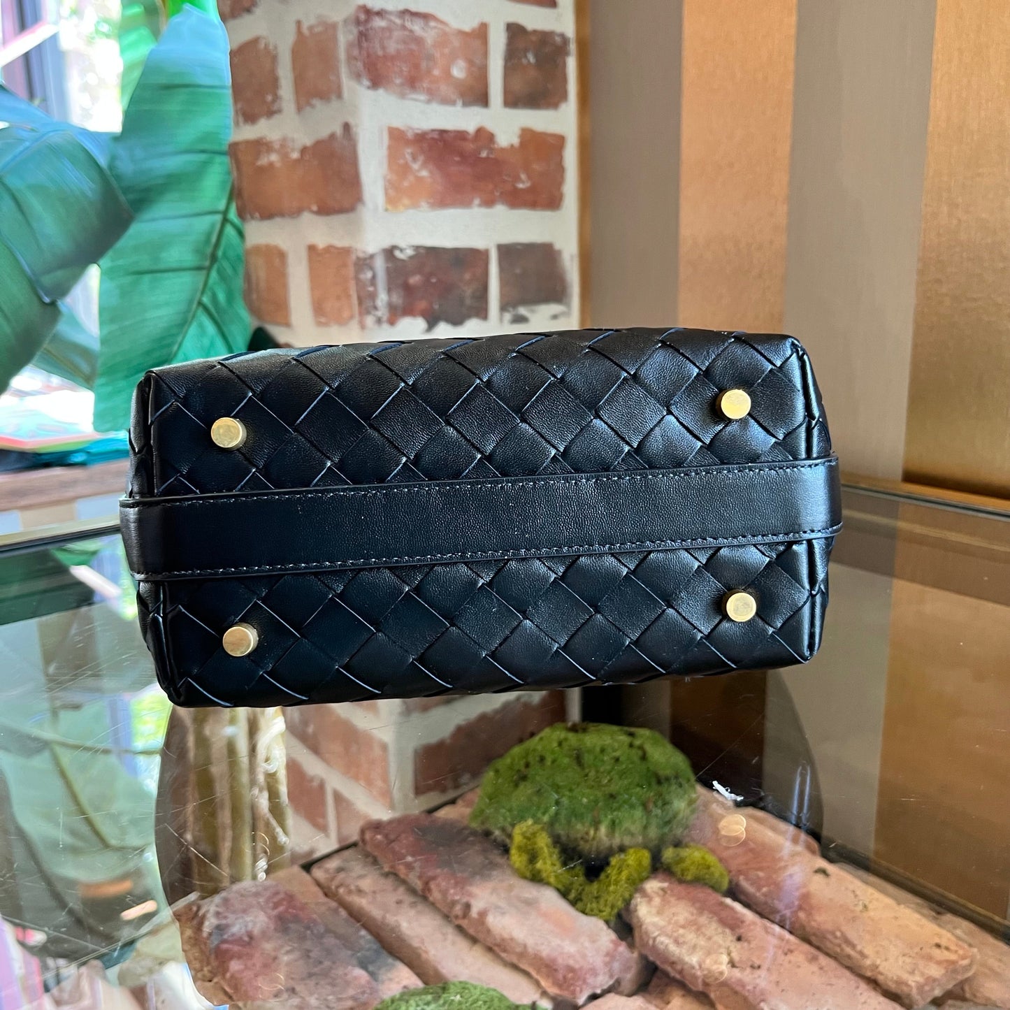 BOTTEGA VENETA Mini Wallace Intrecciato Leather Shoulder Bag