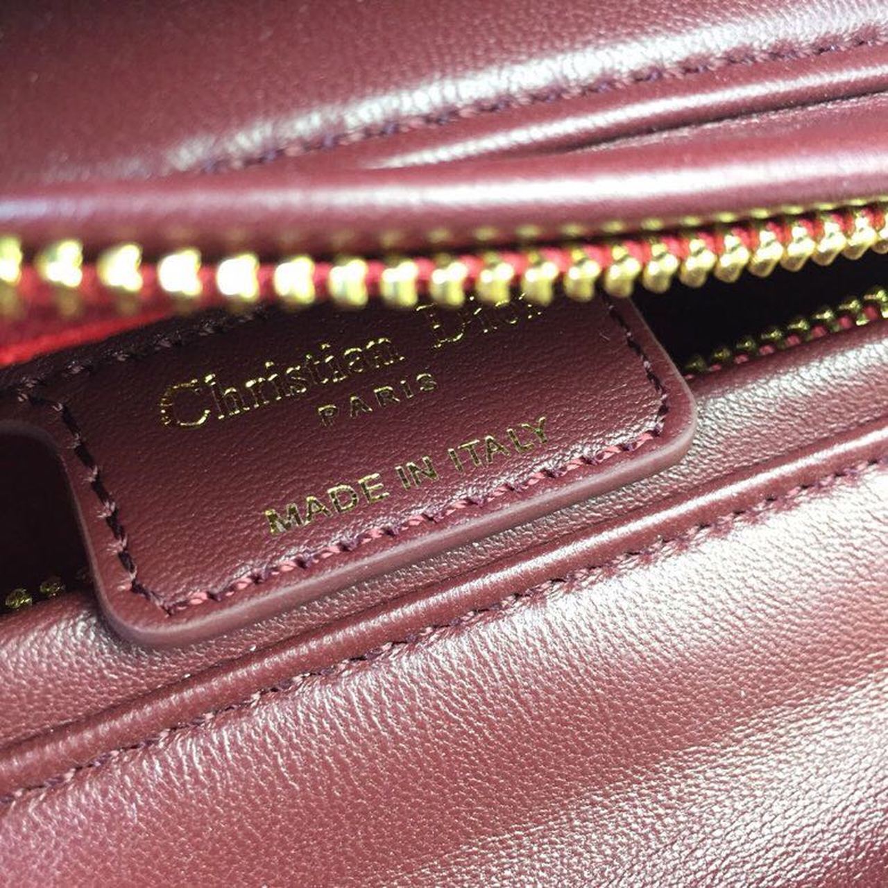 GLAMI MeGLAMIum Lady Bag Gold Toned Hardware Burgundy For Women 24cm/9in CD
