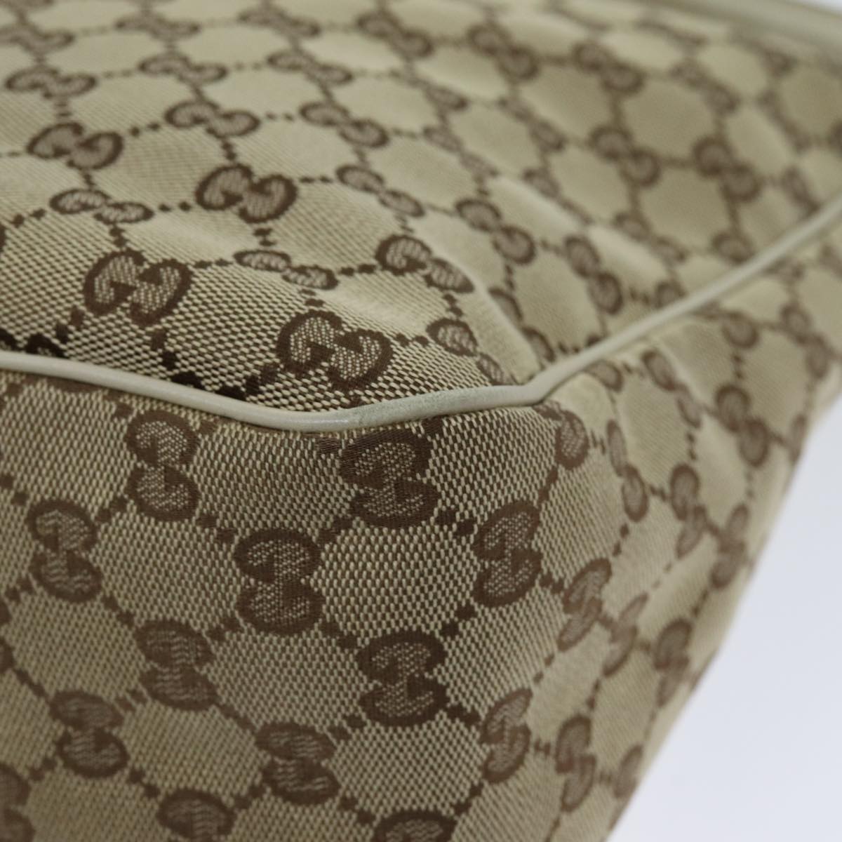 GUCCI GG Canvas Shoulder Bag Beige 153025 75622