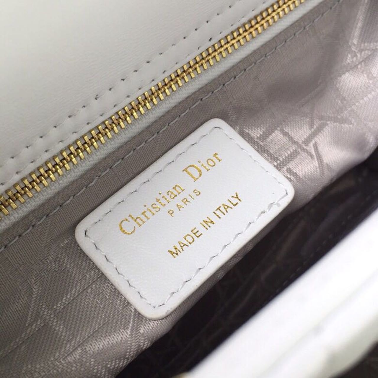 GLAMI Small Lady Bag Gold Toned Hardware White For Women 20cm/8in CD M0538OCAL_M030