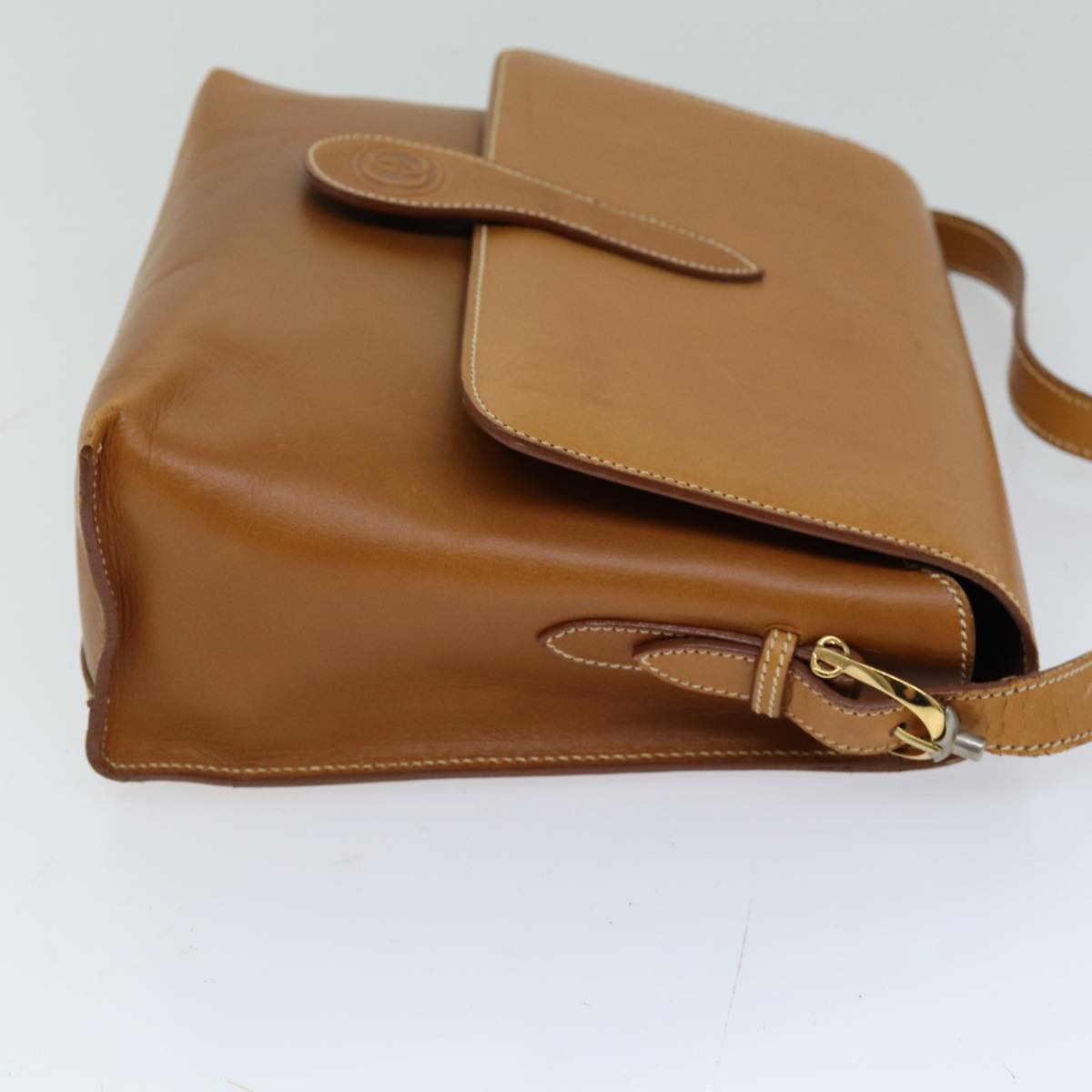GUCCI Shoulder Bag Leather Brown 75672