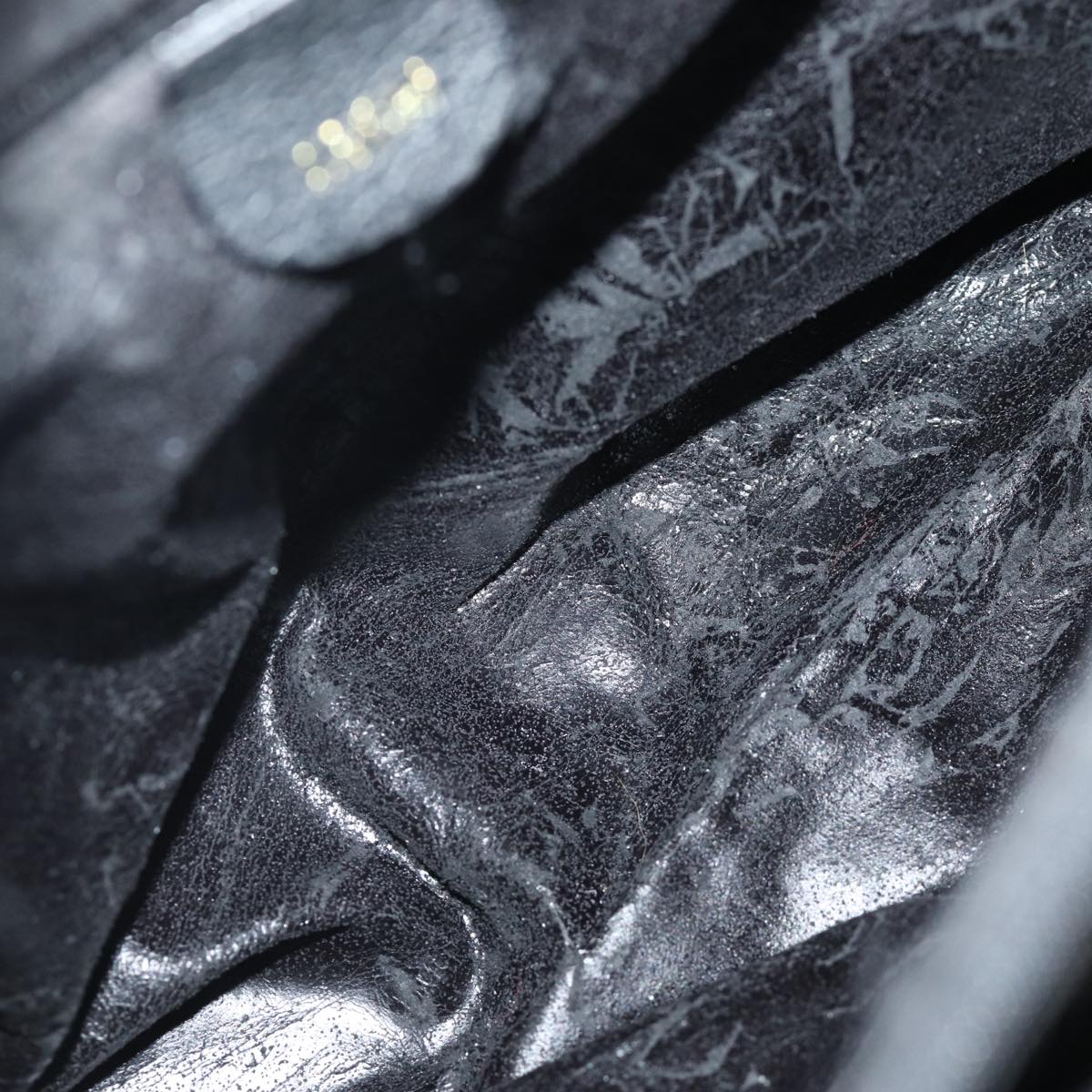 GUCCI Bamboo Tote Bag Suede Black 002 1186 0259 75677