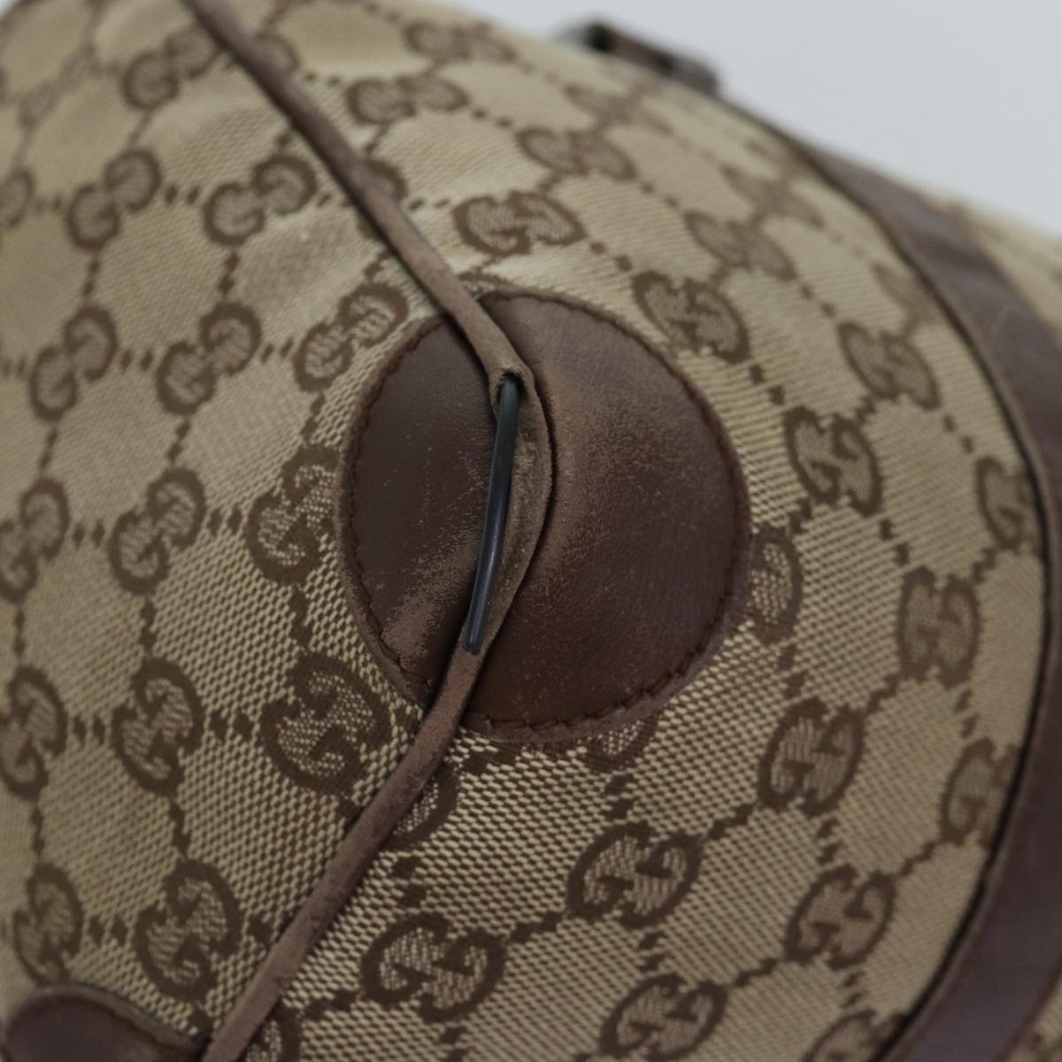 GUCCI GG Canvas Hand Bag Beige 30458 75831